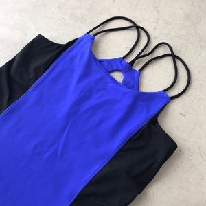 Alo Yoga Black Blue Bra Tank size M